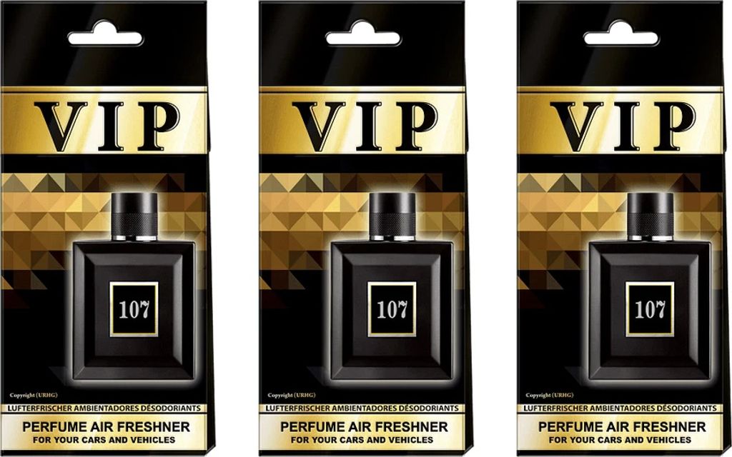 3x Auto Duft VIP 107, Lufterfrischer Auto,Duftbaum auto,Auto zubehör,Duftspender