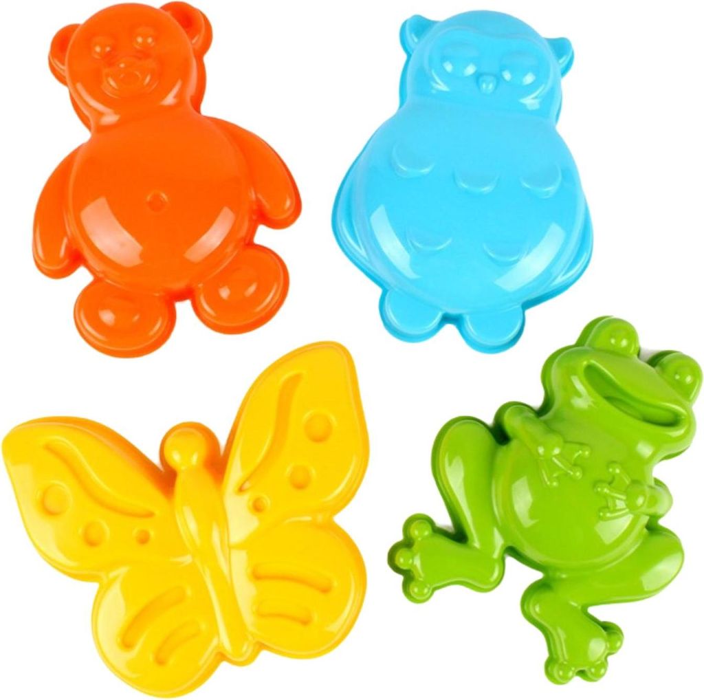 Formičky Bábovky na písek plast zvířátka 4 ks 12m+ Obrázek produktu 
