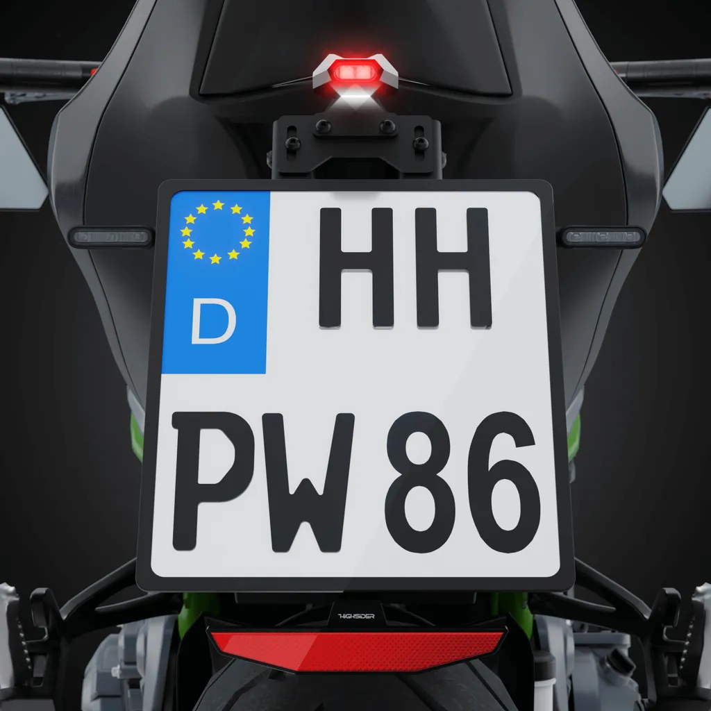 Feu arrière HIGHSIDER pro Split-V LED noir transparent homologué E