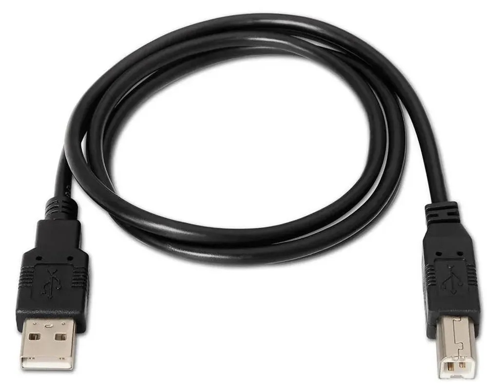 Câble USB Imprimante 1m Noir Type A/B pour Scanner et Disque Dur Externe