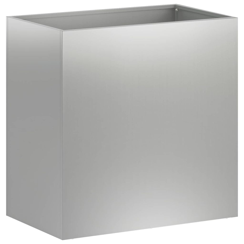 vidaXL Garten-Pflanzgefäß Silber 50 x 30 x 40 cm Verzinkter Produktbild 