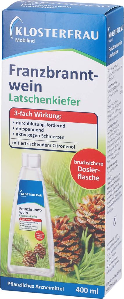 Klosterfrau Franzbranntwein Aktiv Gel Latschenkiefer – Belebt Die Haut, Fördert Die Durchblutung, 150 G