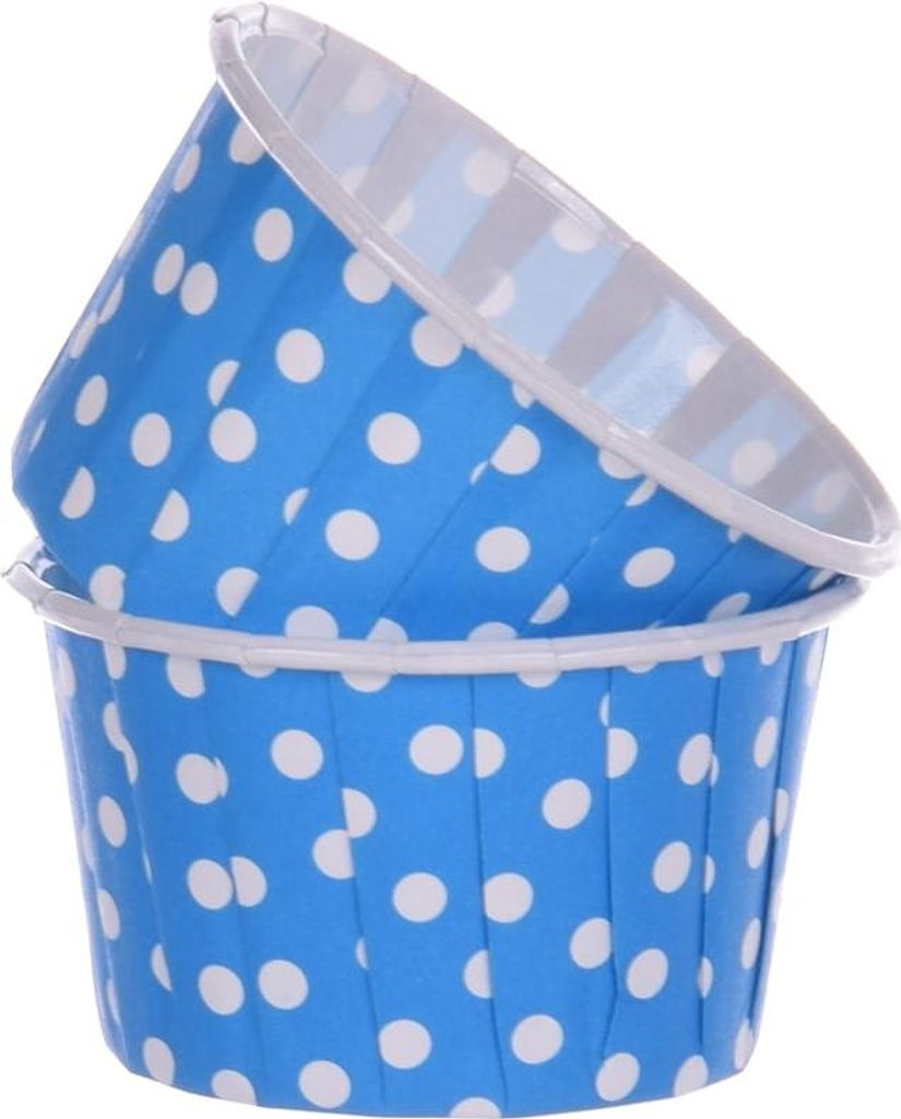 Pappbecher Blau Dots 50x40mm / 100 Stück