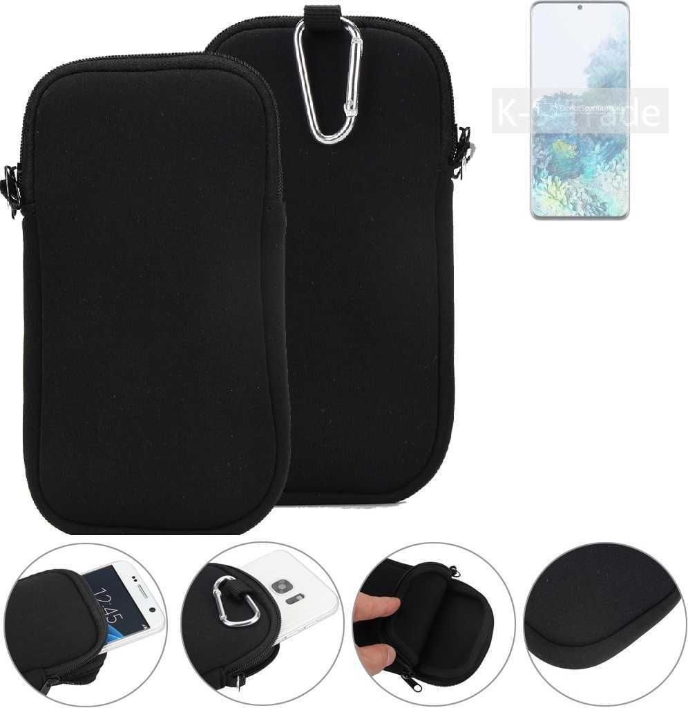 K-S-Trade Neopren-Hülle Handyhülle kompatibel mit Samsung Galaxy S20+ Exynos Schutzhülle Neoprenhülle Sleeve Schutz-Hülle Gürtel Tasche Case