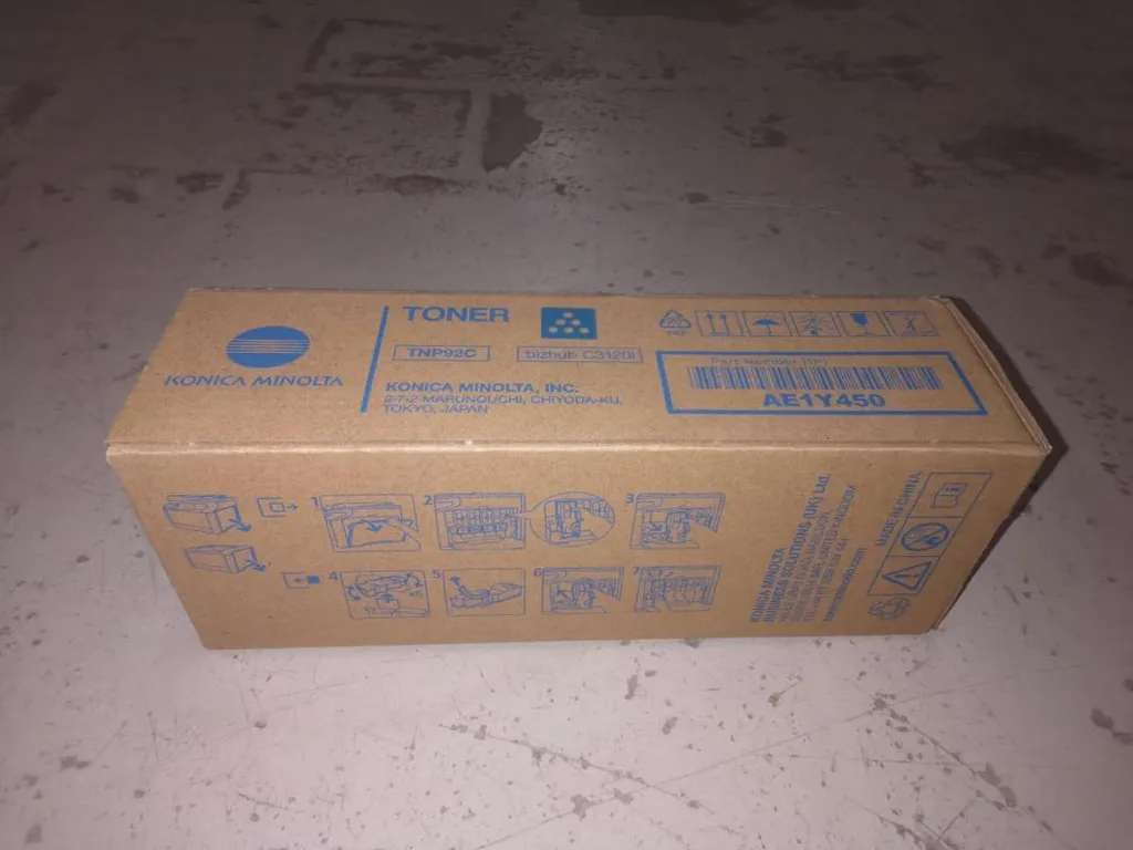 Toner Cyan Bizhub C3120i Konica Minolta TNP92C pour Impression Bureautique