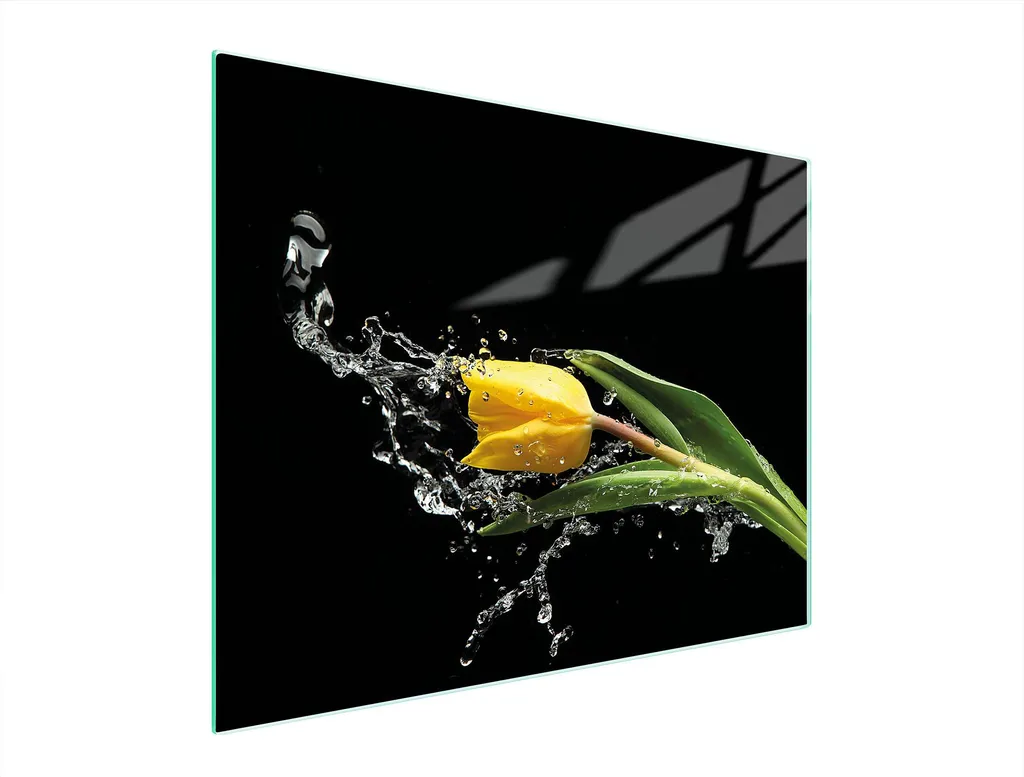 Tagliere in Vetro 52x40 Tulipano: Protezione e Stile per Cucina