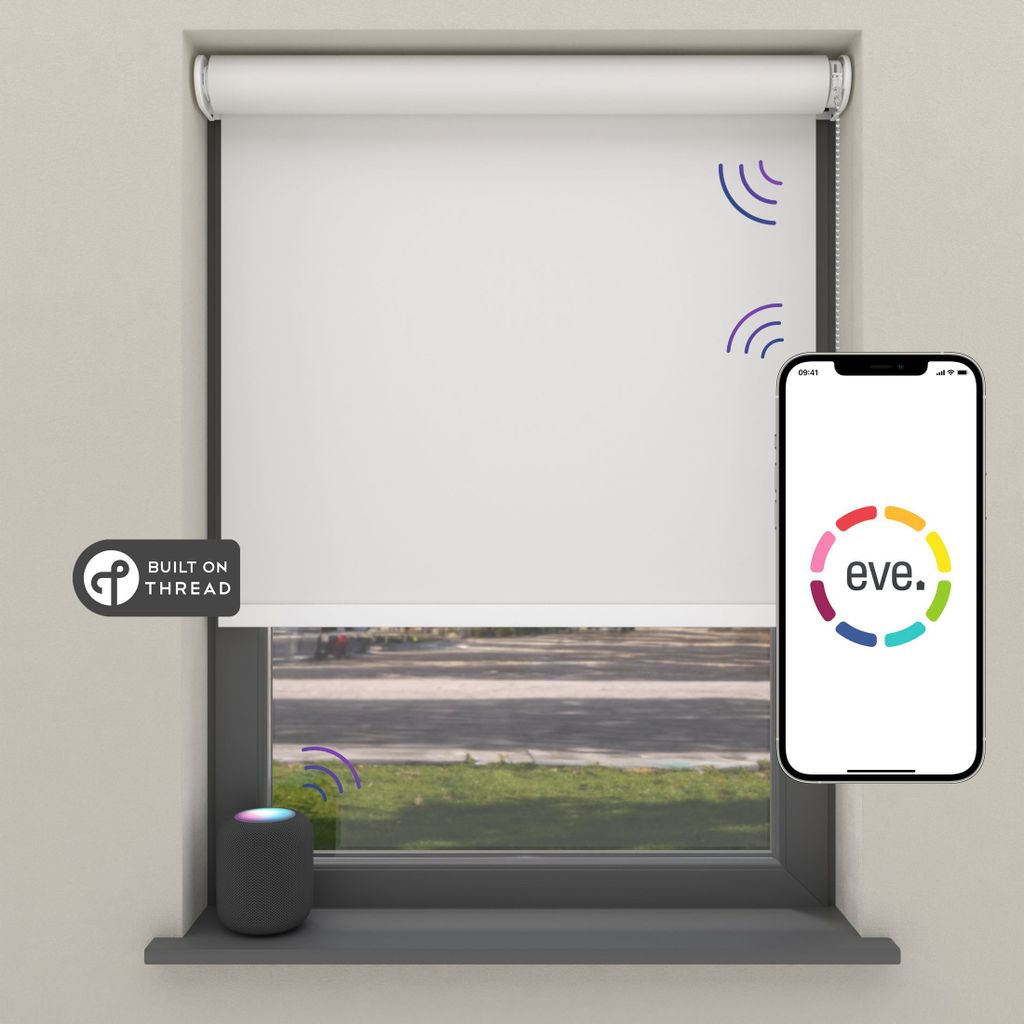 Cocoon Home Elektrisches Rollo Smart Home 120x190 Megan - Verdunkelnd, Weiß