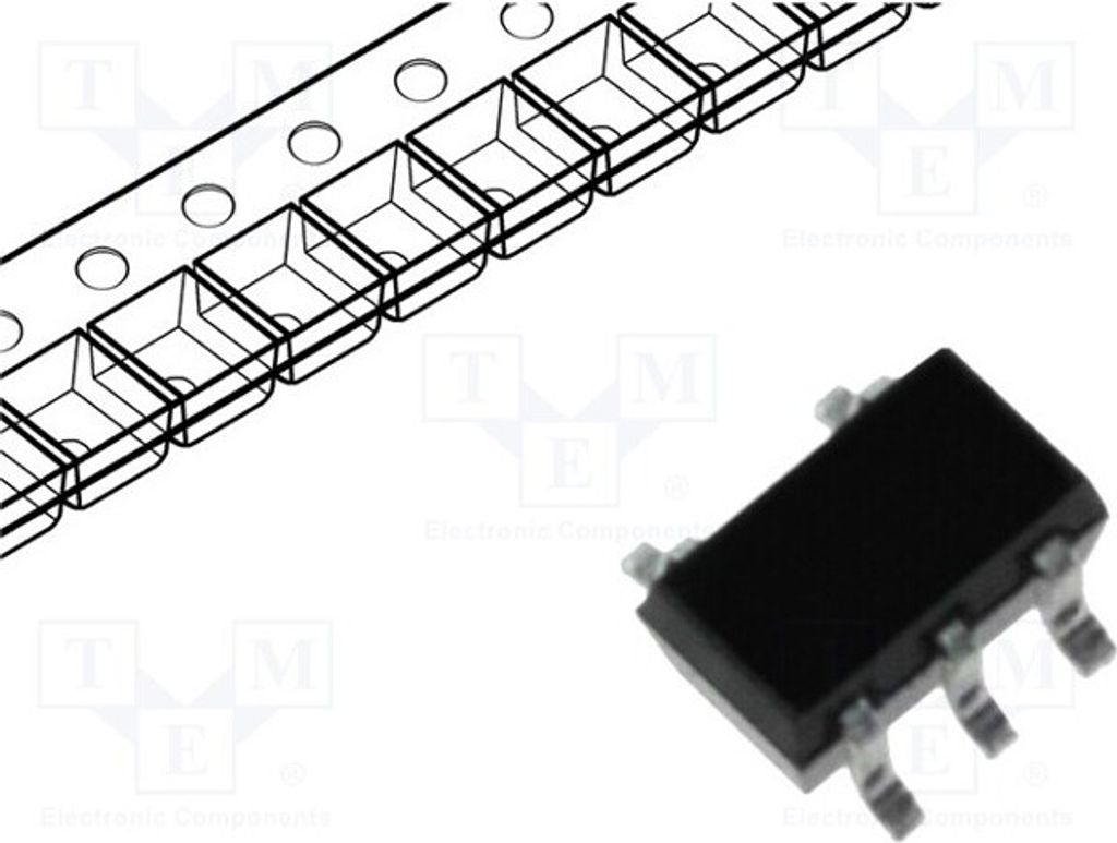 10x SMD Wechselrichter 74T1G04GW.125 Tore, Inverter Kanäle: 1 IN: 1