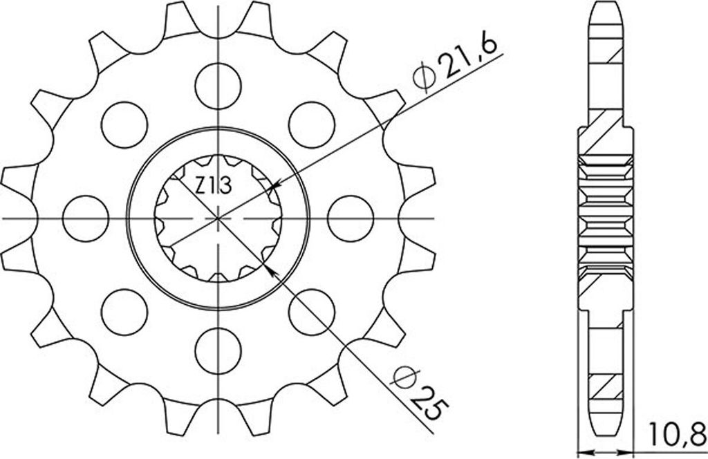 Ritzel Supersprox 525 - 17Z CST-1586:17|feinverzahnt 21,6/25,0