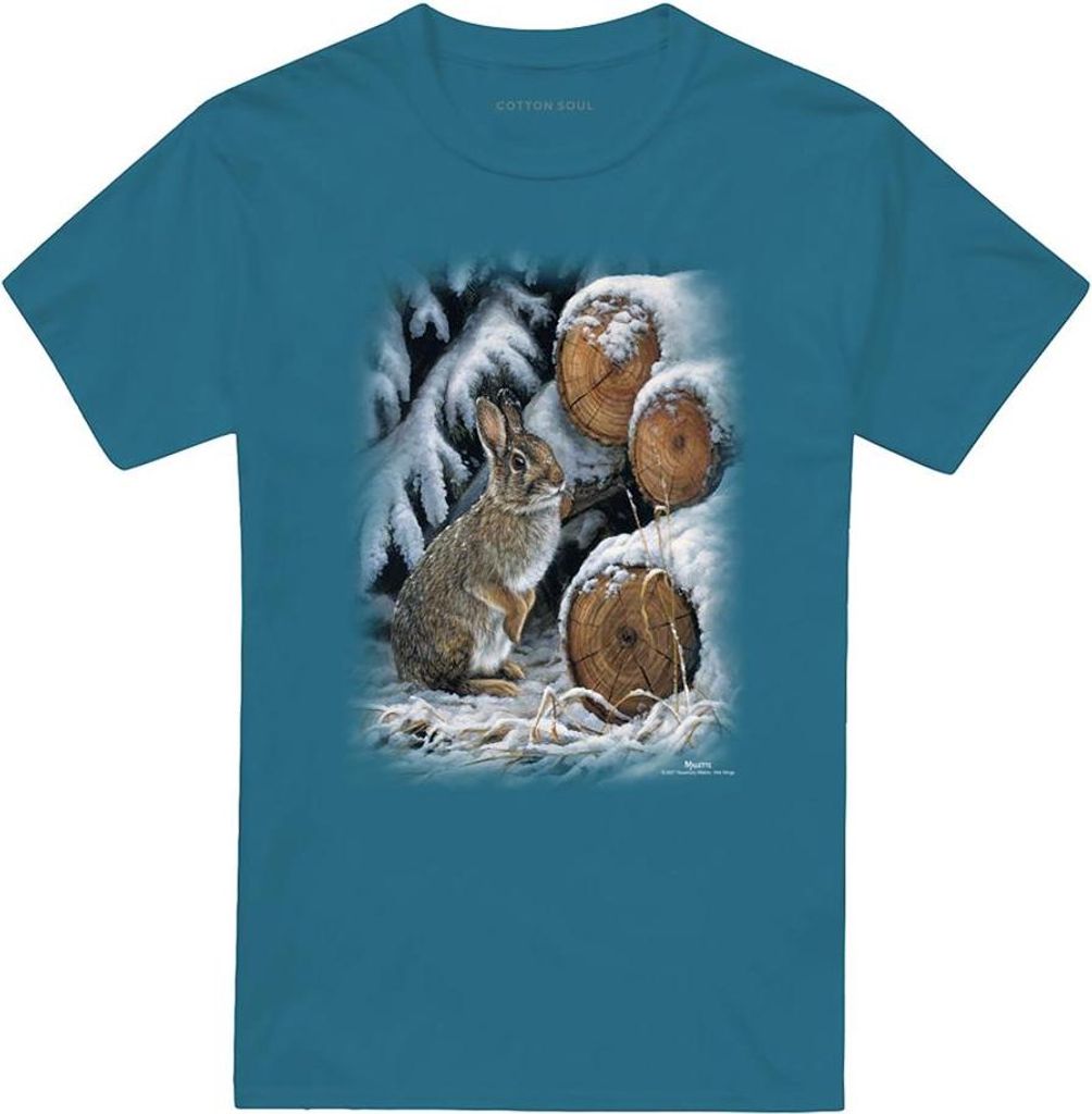 Wildlife - "Wood Pile" T-Shirt für Herren/Damen Uni TV28653 (M) (Schiefer)