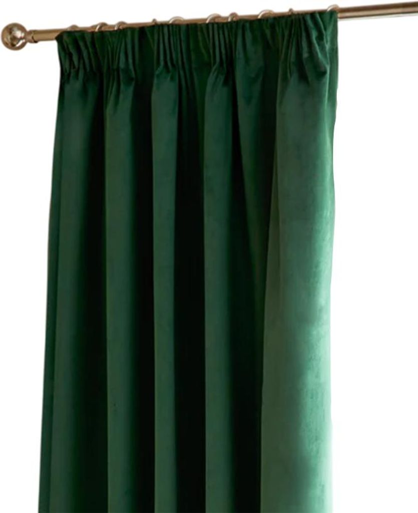 Furn - "Ultimate" Ösenvorhänge, Samt RV3670 (229 cm x 183 cm) (Smaragd)