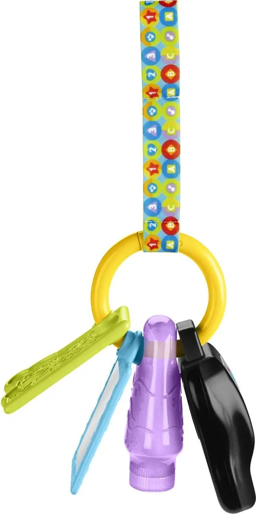 Porte-clés Interactif Multilingue avec Miroir et Anneau de Dentition
