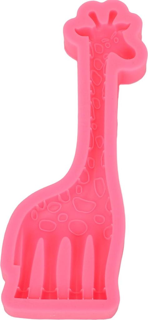 Giraffe Fondant Muster Tierform Silikon Schokoladenkuchen -Dekoration Aromatherapie Kerze Pink