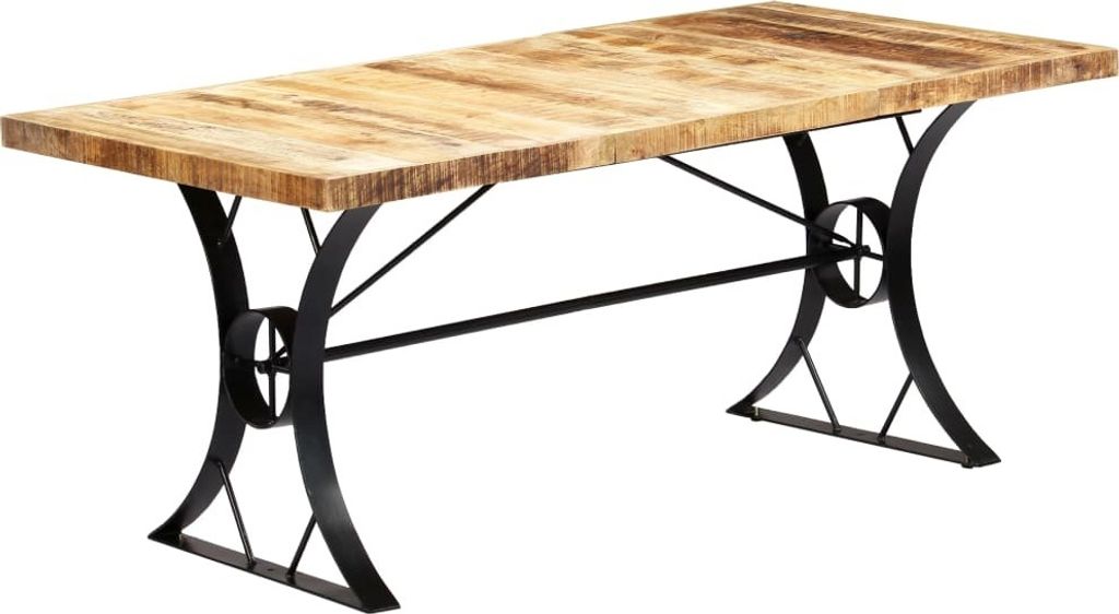 The Living Store Esstisch 180×90×76 cm Mango Massivholz