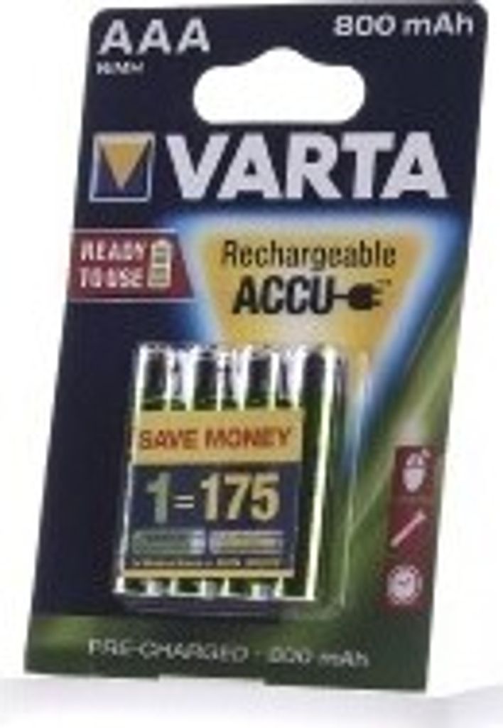 Micro-Akku VARTA ''LONGLIFE ACCU Ready2Use'', Ni-MH, 800mA, Obrázok produktu 17