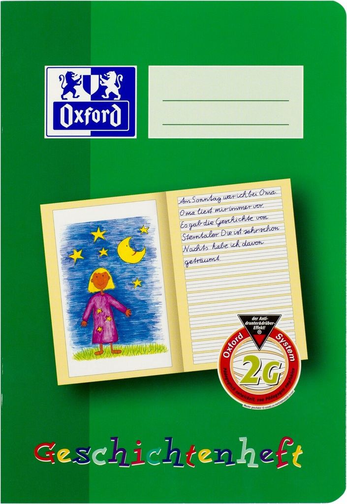 Oxford Geschichtenheft A5 16 Blatt Lineatur 2G 10Stk Obrázek produktu 