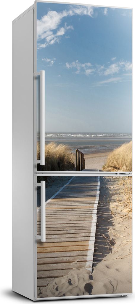 Tulup Kühlschrankdekoration - 70x190 cm - Aufkleber auf dem Kühlschrank - Der Weg zum Strand