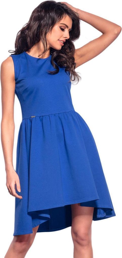 Lemoniade L179 Damen Sommer-Kleid in A-Linie ohne Ärmel, S (36), Blau