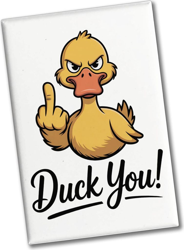 Mittelfinger Ente DUCK YOU Souvenir Souvenir Magnet