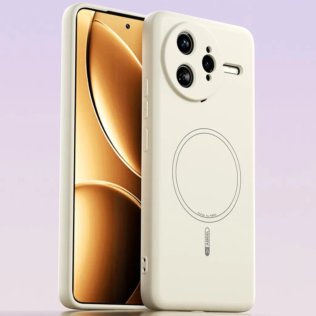 Custodia MagSafe per Xiaomi Poco F7 Ultra / Redmi K80 Pro - Silicone Beige