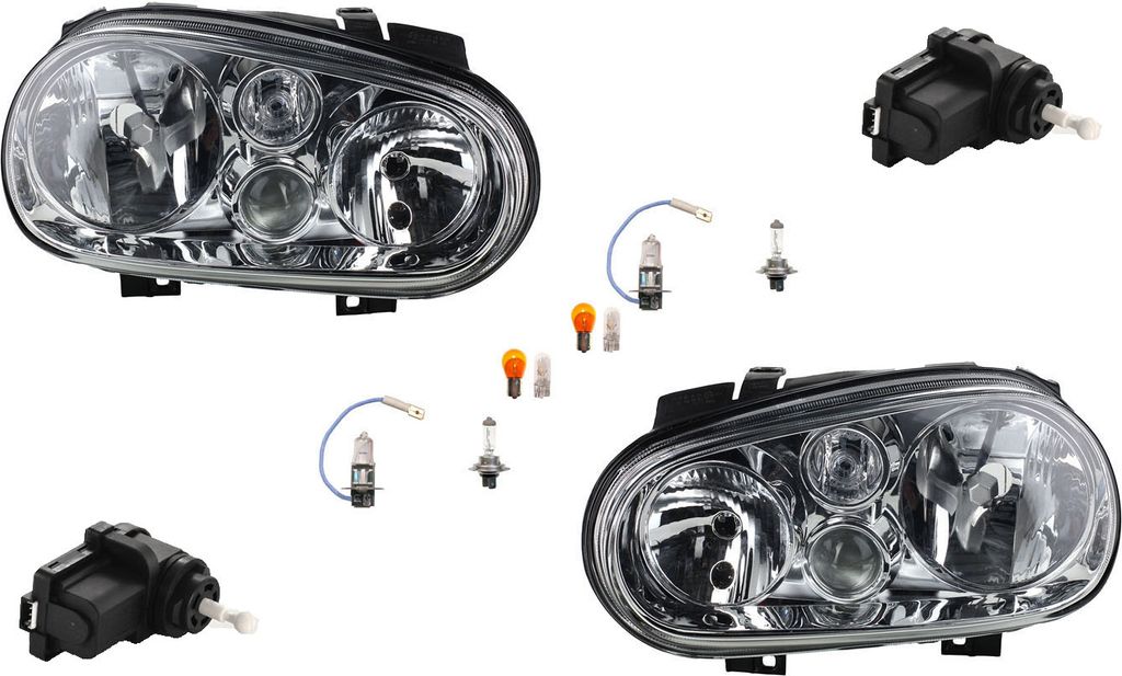 Johns, Scheinwerfer Osram Night Breaker Laser passend für VW Golf IV Set Li Re 1J0941295B 1J0941295F 9948336 1J0941295C 6X0941295 6X0941295D 1J194101