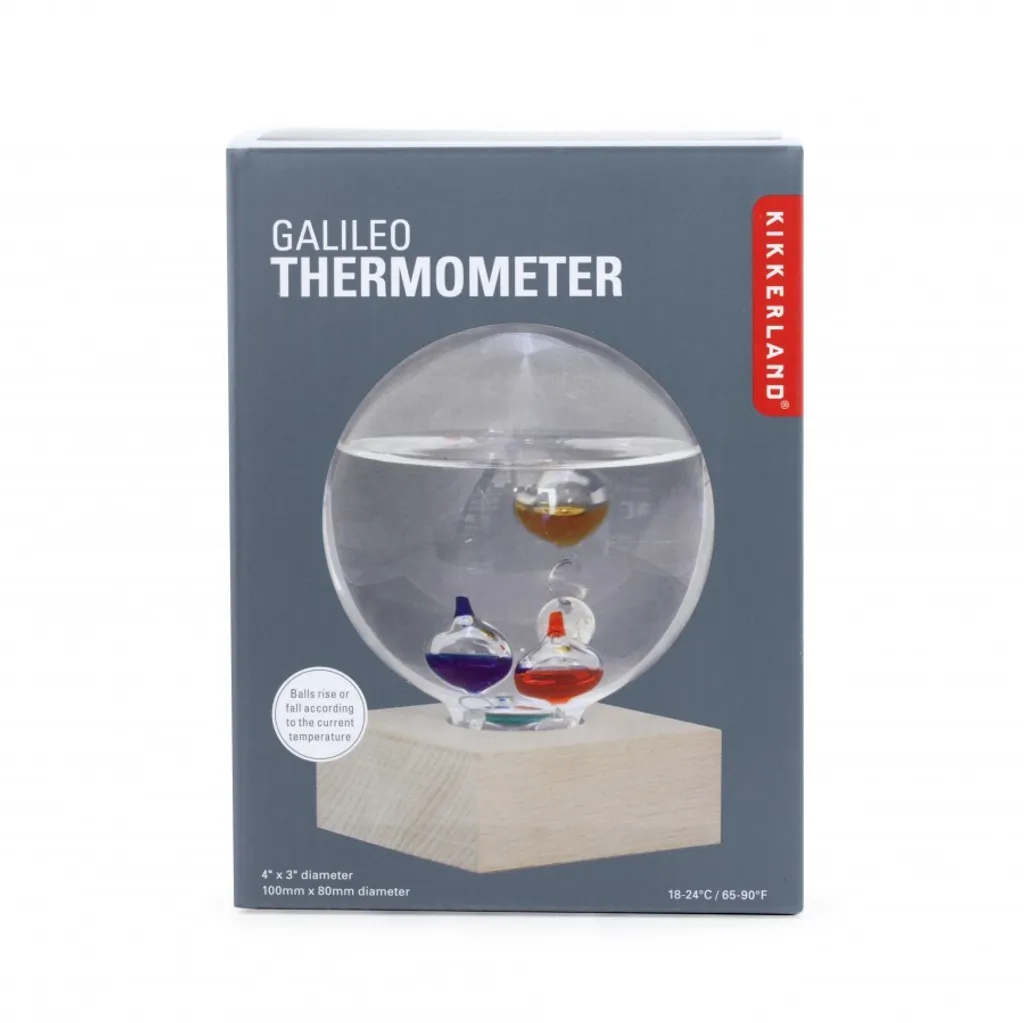 Thermomètre Galileo Kikkerland : Objet Design contre la Déco Ennuyeuse