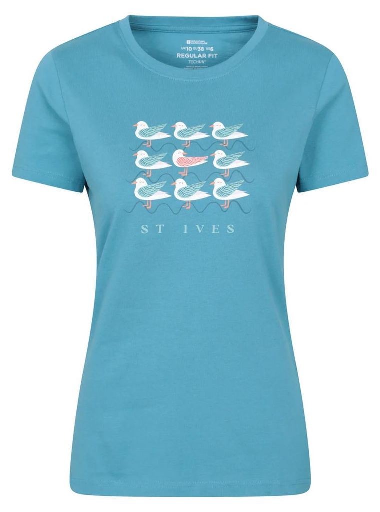 Mountain Warehouse - "St Ives" T-Shirt für Damen MW5302 (40 DE) (Leuchtendes Blau)