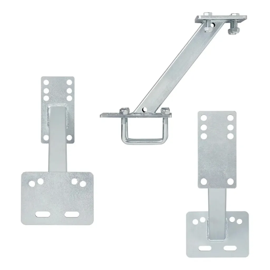 Support de roue de secours avec supports en U robuste en acier galvanisé