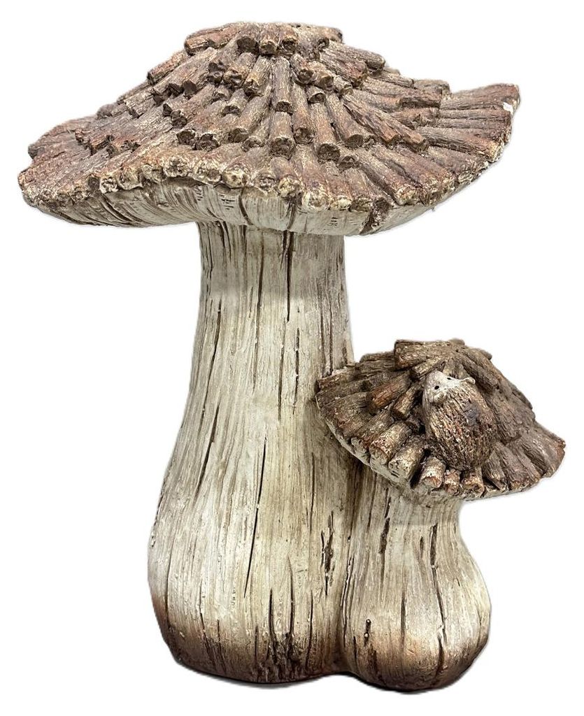 TrendLine Dekofigur Magnesia Pilz 33 cm braun-weiß Produktbild 