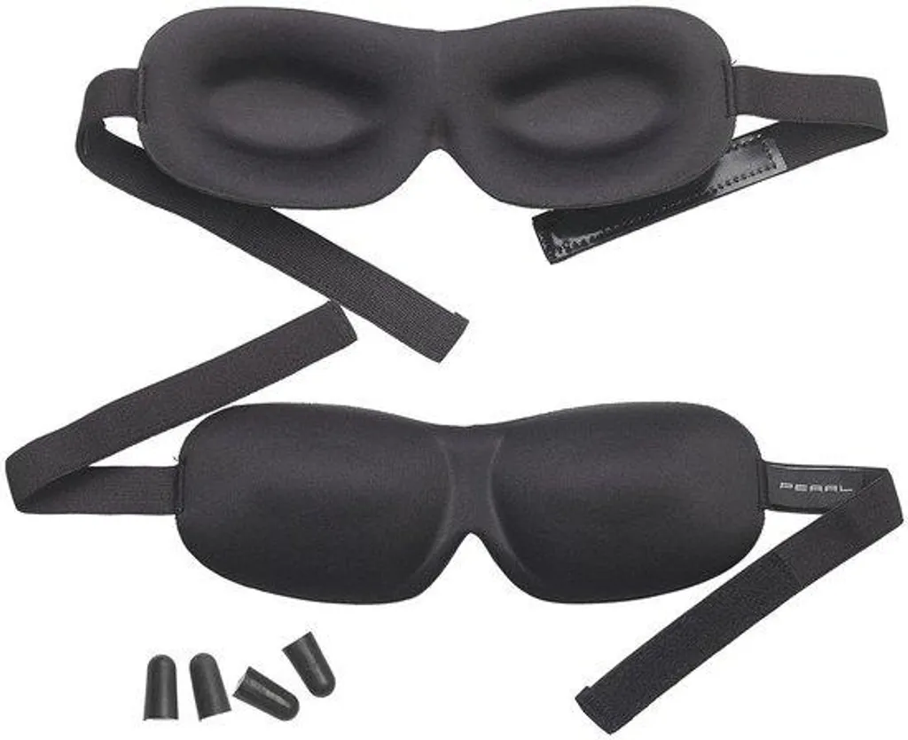 Masque de sommeil voyage lot de 2 pour avion et train avec accessoires
