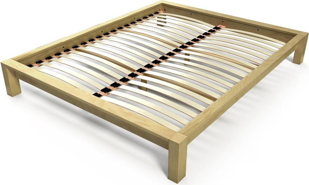 Holzbett 160x200 King Solid - Honig