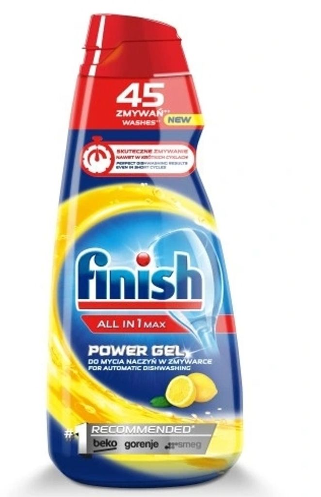 Finish All-in-1 Max Zitronengel 900 ml Produktbild 