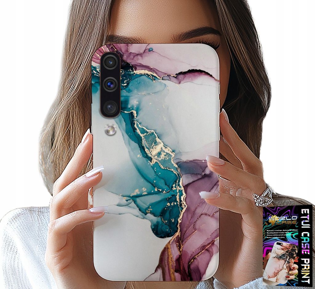 Etui Für Samsung A50 / A30S - Elegantes Marmoriertes Modisches Damenetui