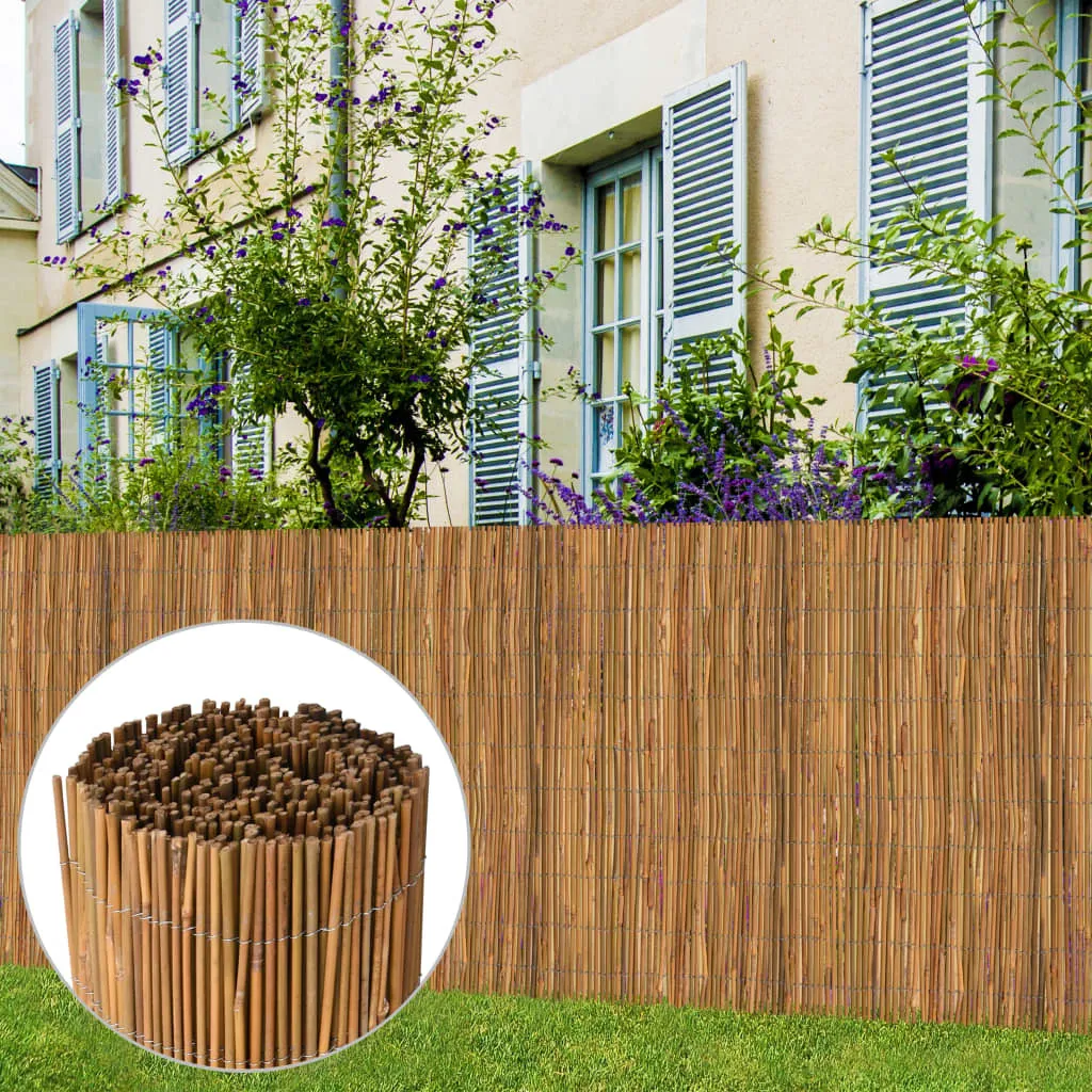 Recinzione in Bambù 500x100 cm | Canniccio Naturale per Giardino e Balcone