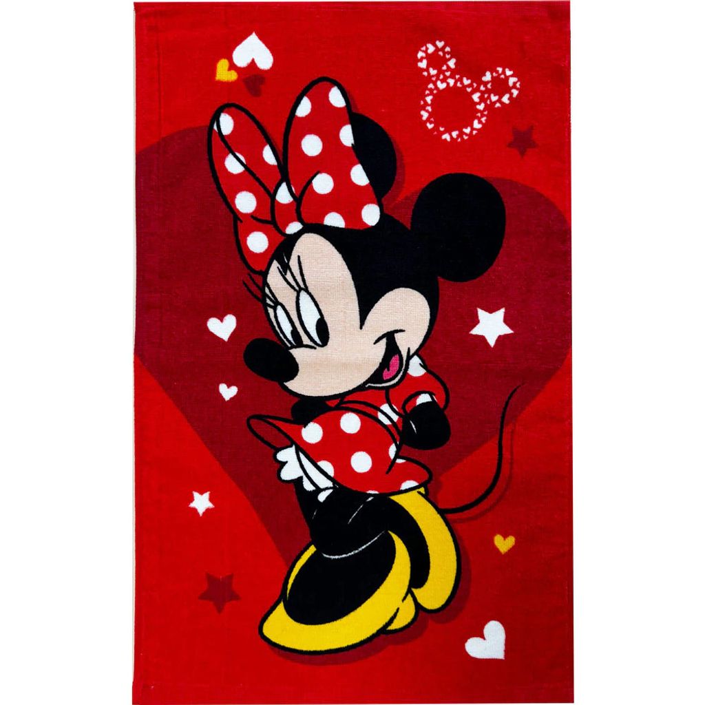 Disney Minnie Pretty in red Handtuch, Gesichtstuch, Produktbild 