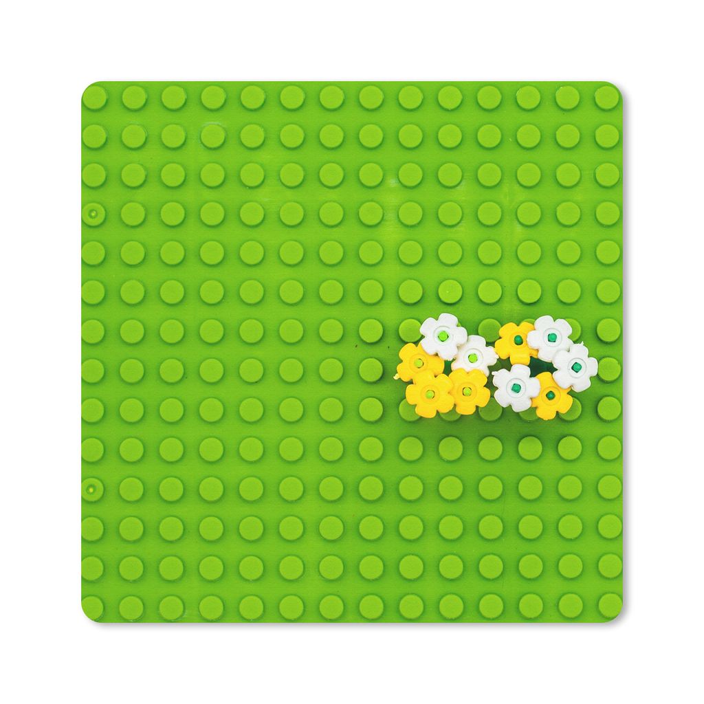 MuchoWow Mauspad Mousepad Unterlage mit Blumen 30x30 cm - Mousepads - Maus Mat - Pad - Mausunterlage - Gaming