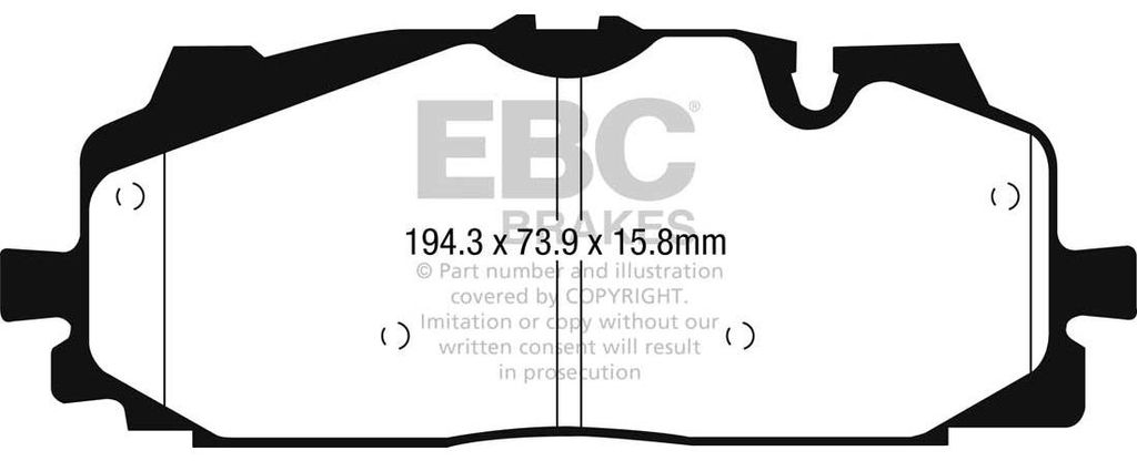 EBC Greenstuff Bremsbeläge vorne EBC123984 für Audi A7 Sportback A8 D5