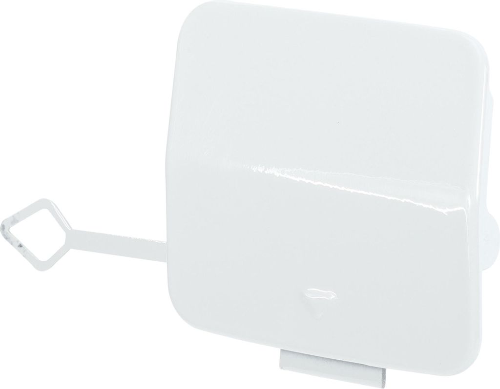 Frontstoßstange Abschlepphakenabdeckung Abschleppabdeckung Kappe Reinweiß Passend für BMW 1er F20 F21 2011-2014 Nr. 51117292947 - Packung mit 1