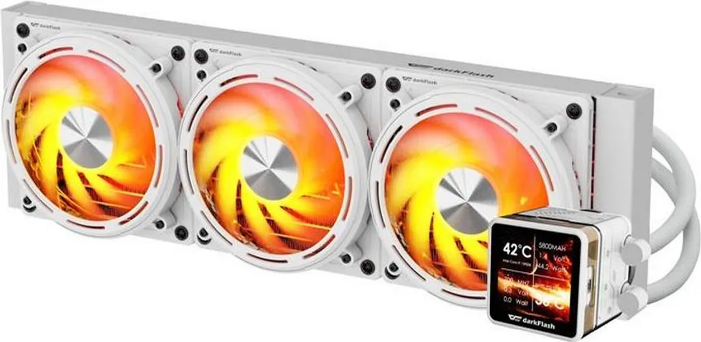 darkFlash DE360 Kit de Refroidissement Liquide Silencieux 3 Ventilateurs 12cm