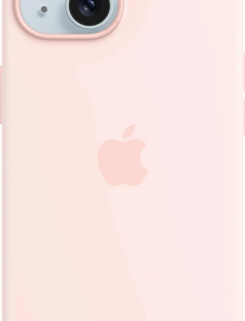 Apple Cover Silicone iPhone 15 Rosa Confetto MagSafe - Chic & Safe