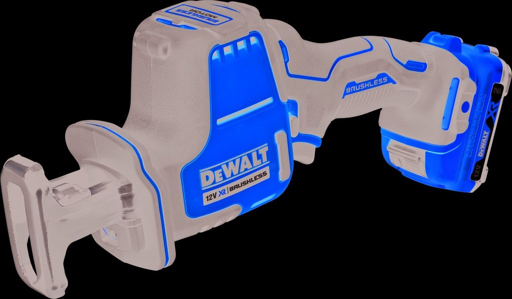 DeWALT Akku Kompakt-Säbelsäge DCS312D2-QW 12V inkl. 2x 2Ah, Schnelladegerät, TSTAK-Box II