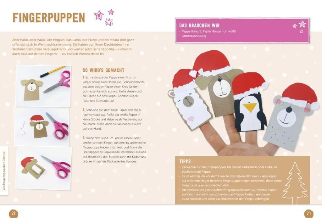 Matériel bricolage Noël multicolore en feutrine et bois de hêtre