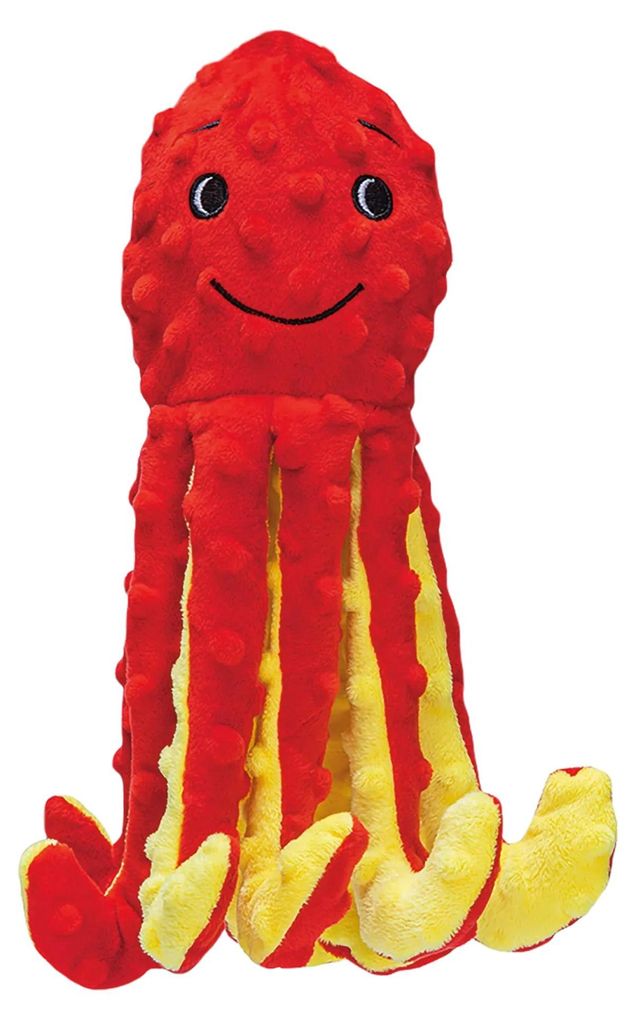 Beeztees Oktopus Amy - Hundespielzeug - Plüsch - Rot - Produktbild 
