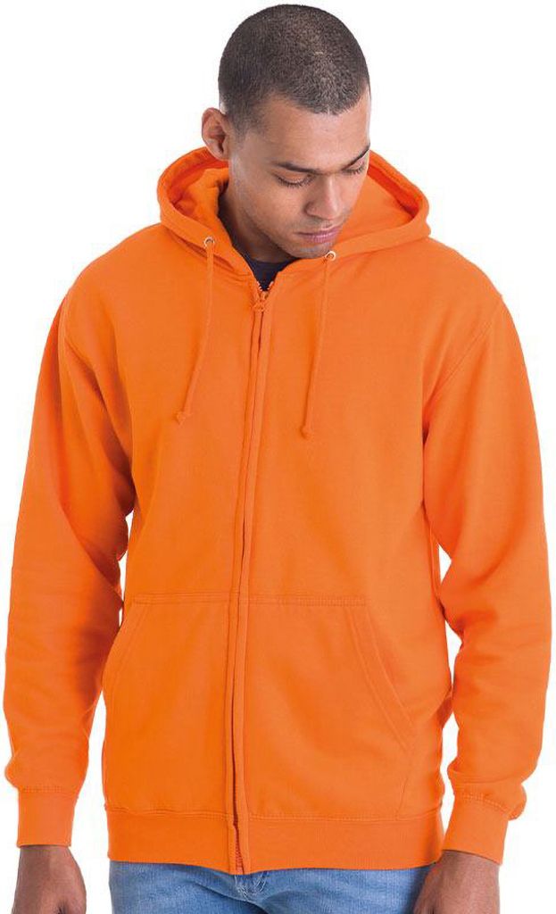 Awdis Herren Kapuzenjacke / Kapuzenpullover / Hoodie mit Reißverschluss RW180 (XL) (Sonnengelb)