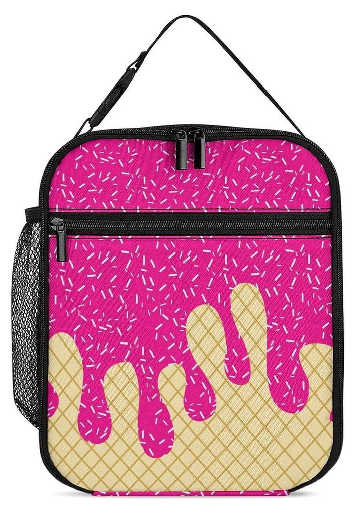 Isolierte Lunchbox-Tasche mit verstärktem Griff, großem Fassungsvermögen, dreilagigem Design, wasserdicht und leicht
