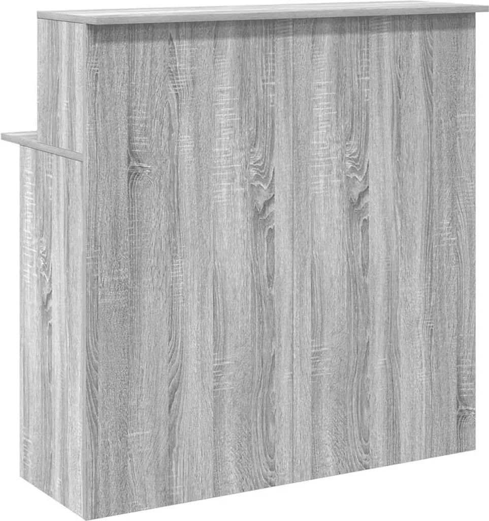 Banco Reception Grigio Sonoma 100cm - Bancone Cassa per Negozio - 7