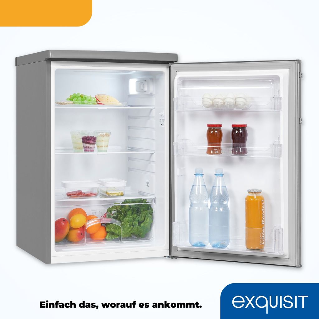 Exquisit Vollraumkühlschrank KS16-V-H-040E inoxlook | Produktbild 6