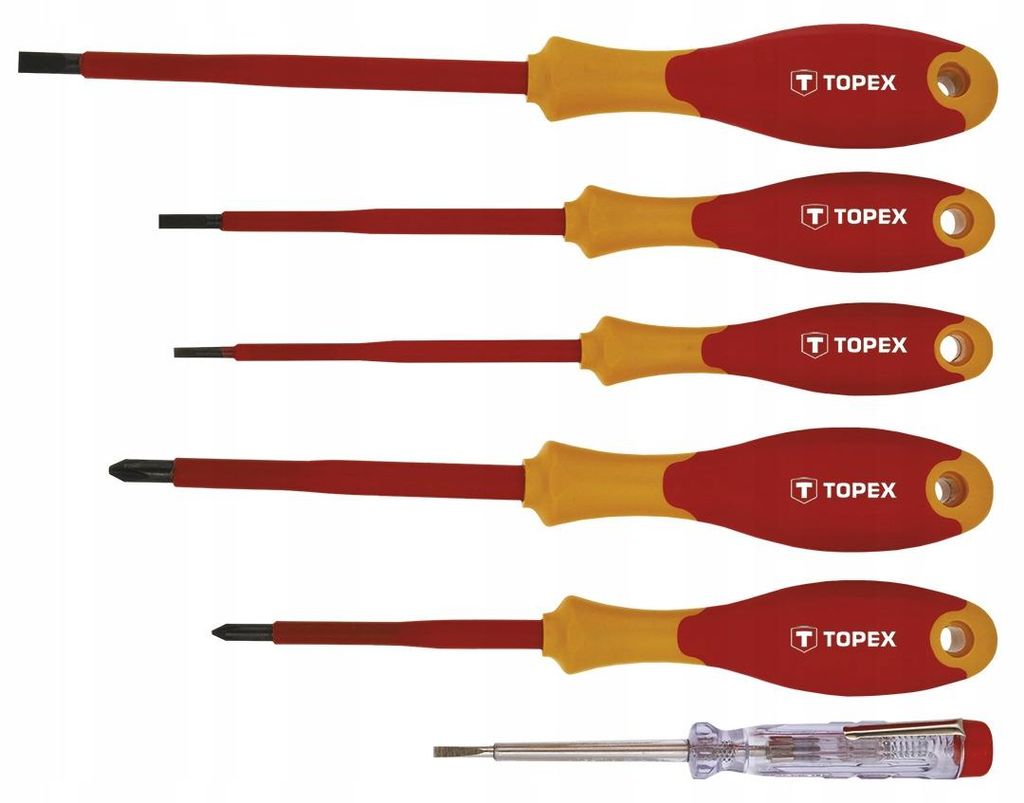 Cacciaviti TOPEX 1000V, set di 6 pezzi. Immagine del prodotto 
