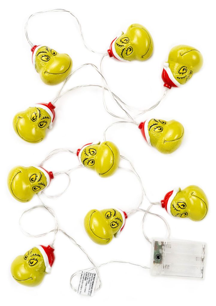 The Grinch LED Lichterkette 2m mit 10 LEDs warmweiß Produktbild 