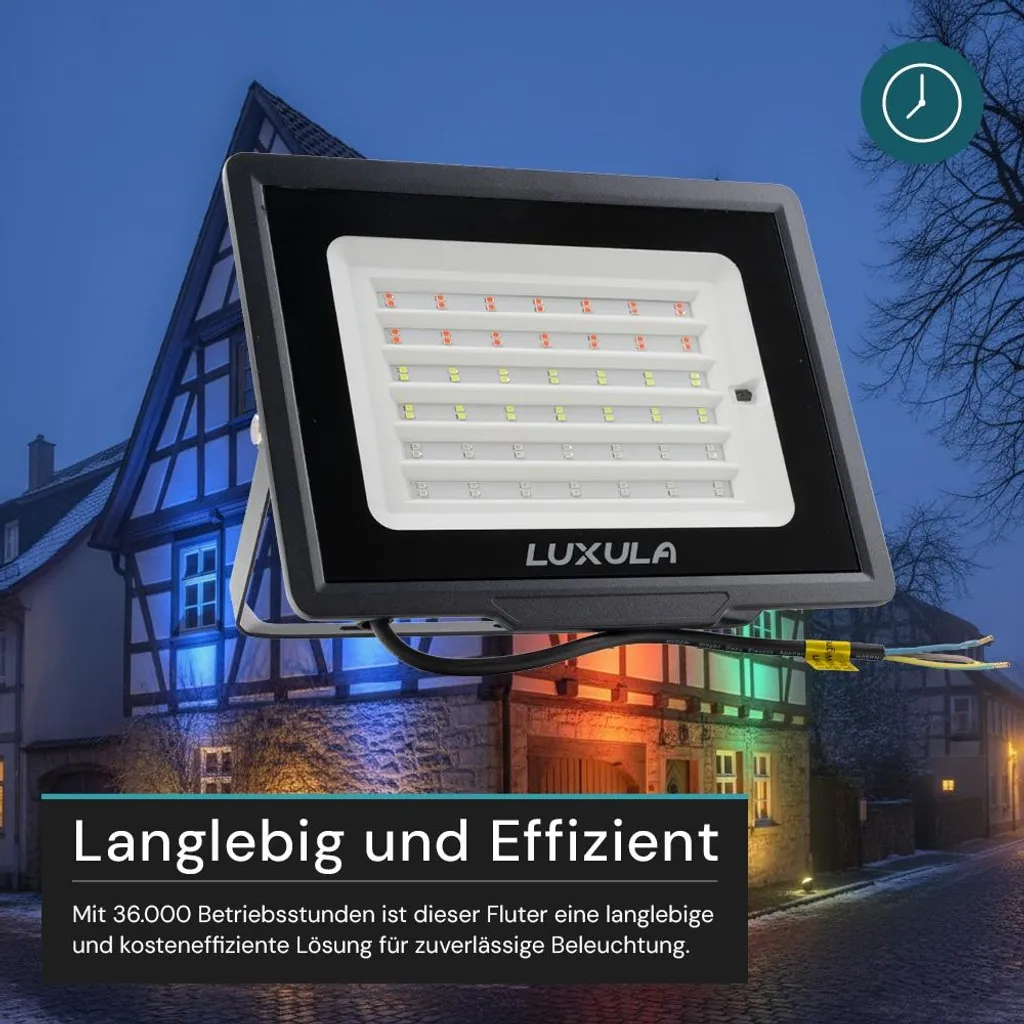 Projecteur LED 50W Étanche IP65 : Solution Éclairage Couleur Durable - 6